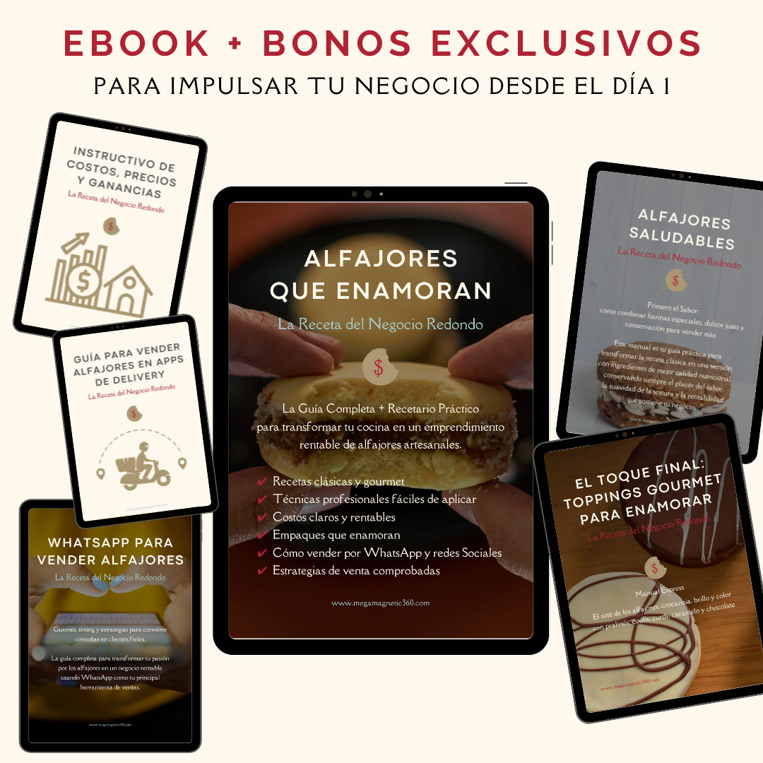 ALFAJORES QUE ENAMORAN - La Receta del Negocio Redondo + 5 Bonos 🎁